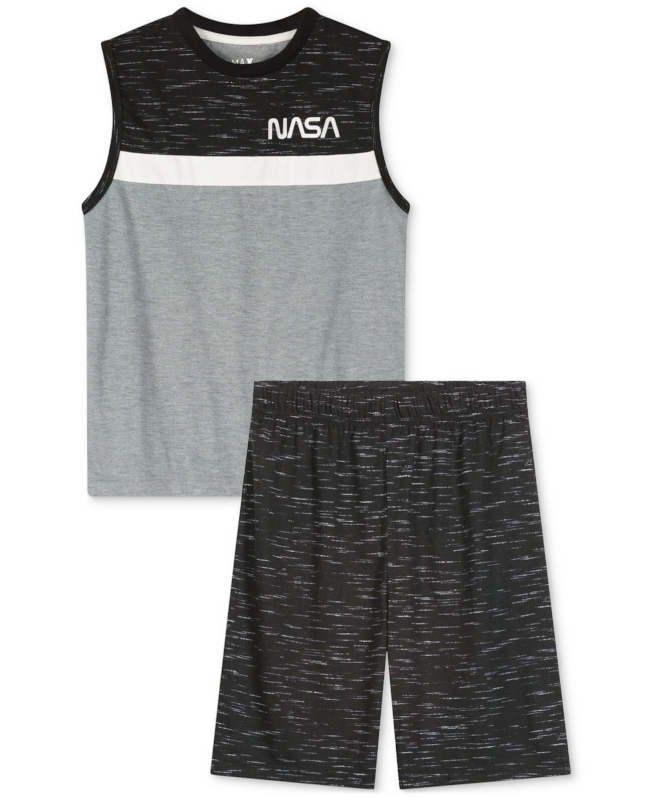 Пижамы Max & Olivia Для мальчиков NASA Graphic Muscle Tank Top & Shorts, 2 предмета Max & Olivia