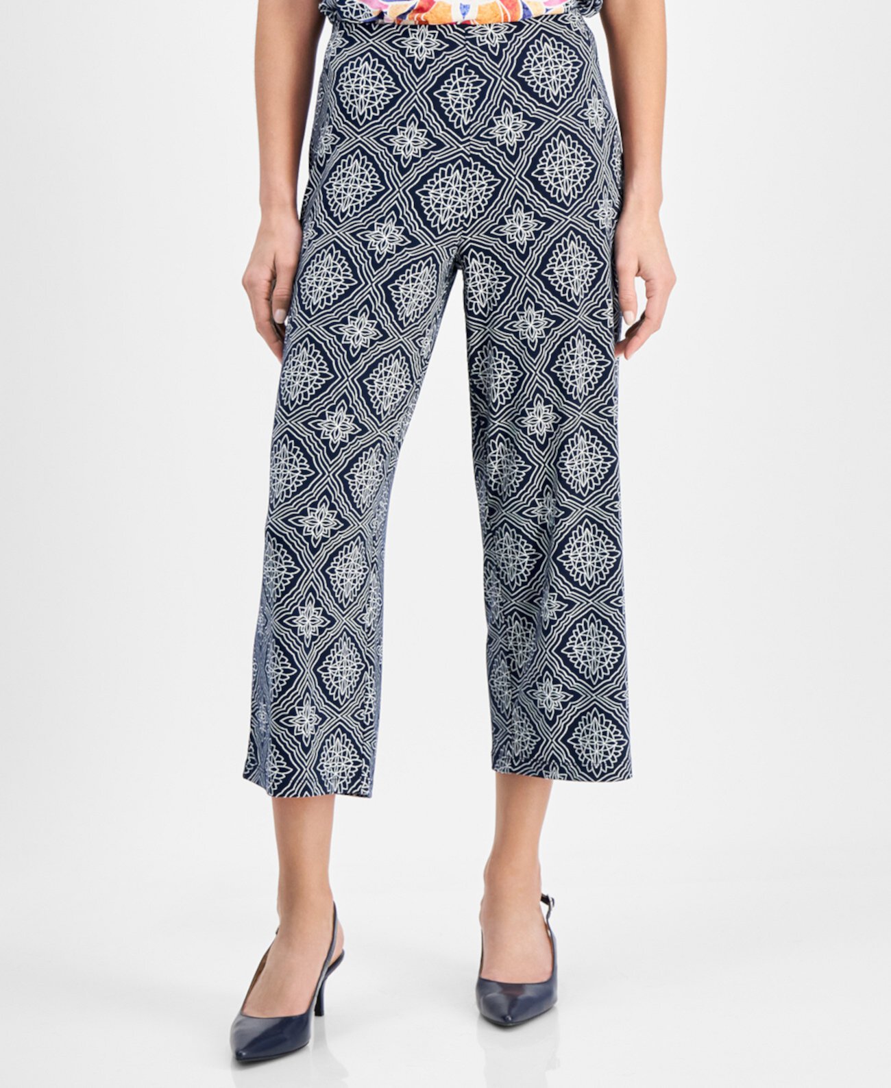 Women's Printed Culotte Pants, Created for Macy's J&M Collection