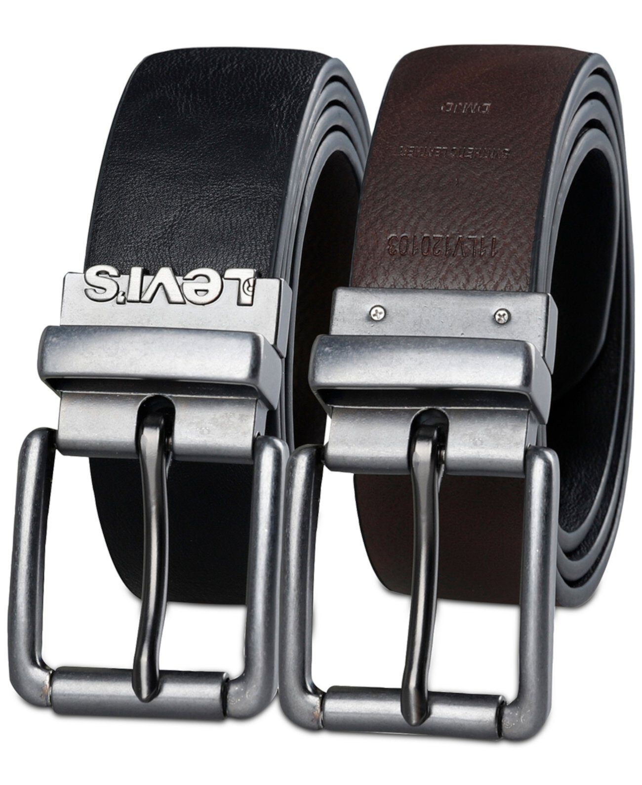 Men's Logo Buckle Stretch Reversible Leather Belt Levi's®
