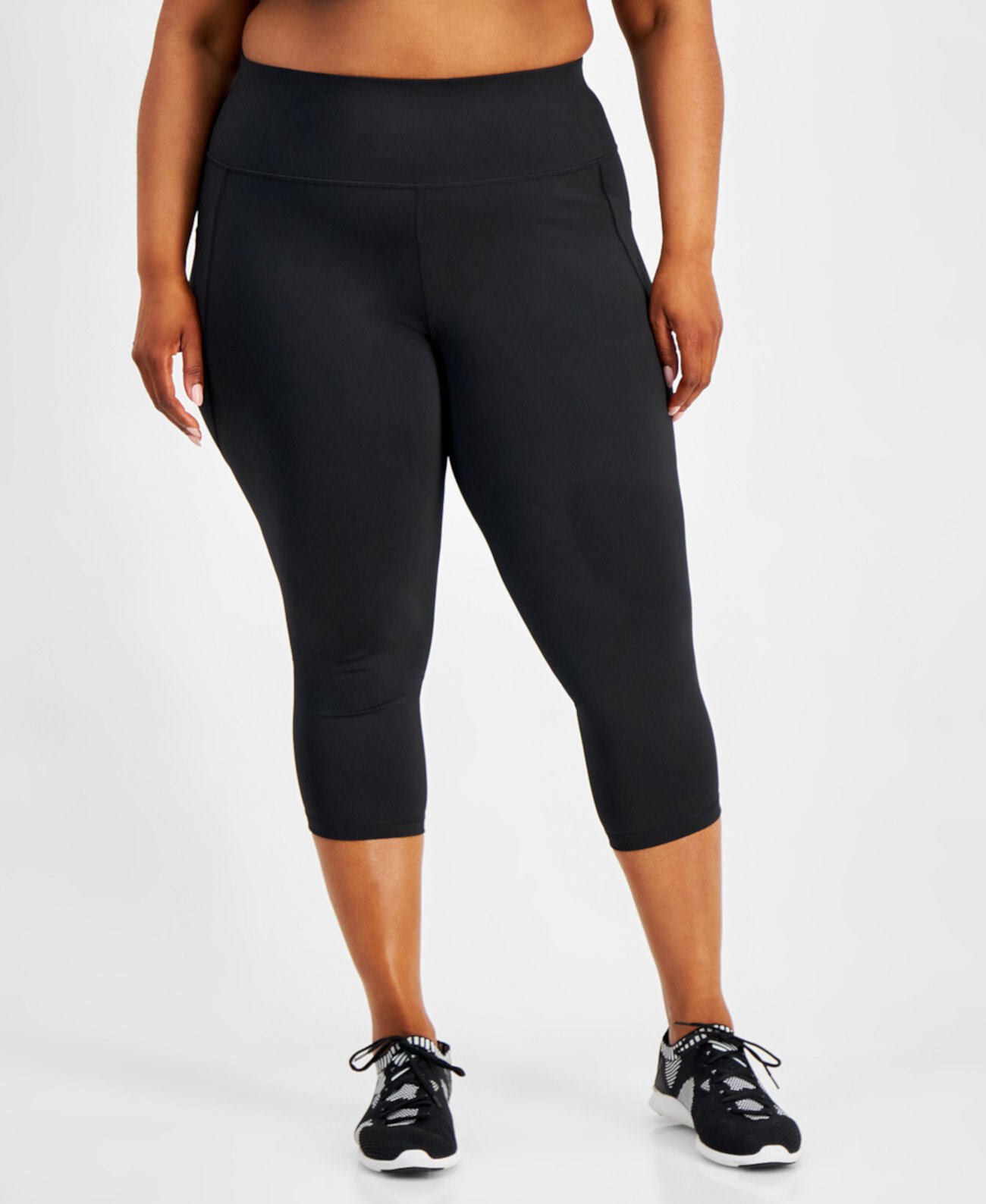 Plus Size Compression Cropped Leggings, Created for Macy's ID Ideology
