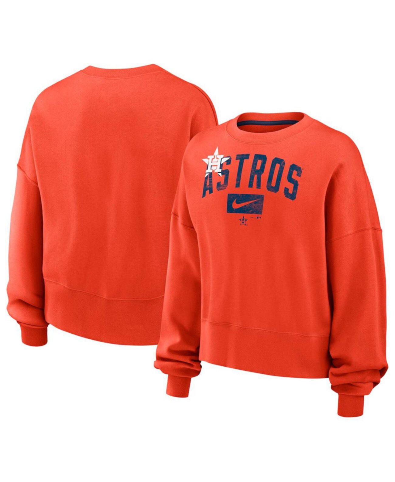 Nike Women's Orange Houston Astros Pullover Sweatshirt Fanatics