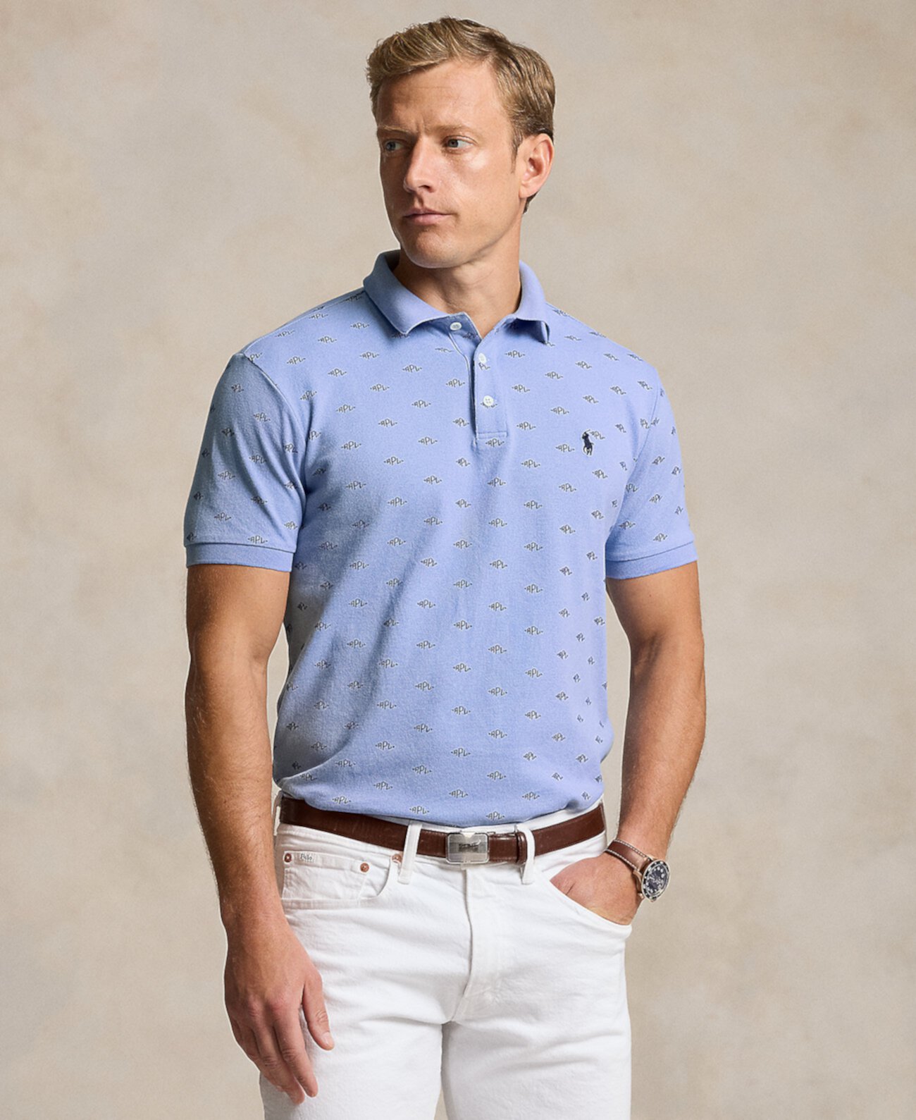 Men's Classic-Fit Monogram Stretch Polo Shirt Polo Ralph Lauren