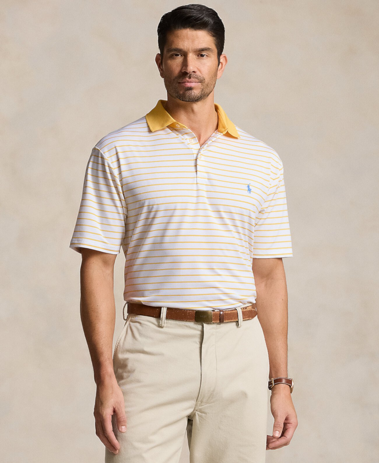 Мужская Повседневная рубашка Polo Ralph Lauren Airflow Stretch Striped Performance Polo Ralph Lauren