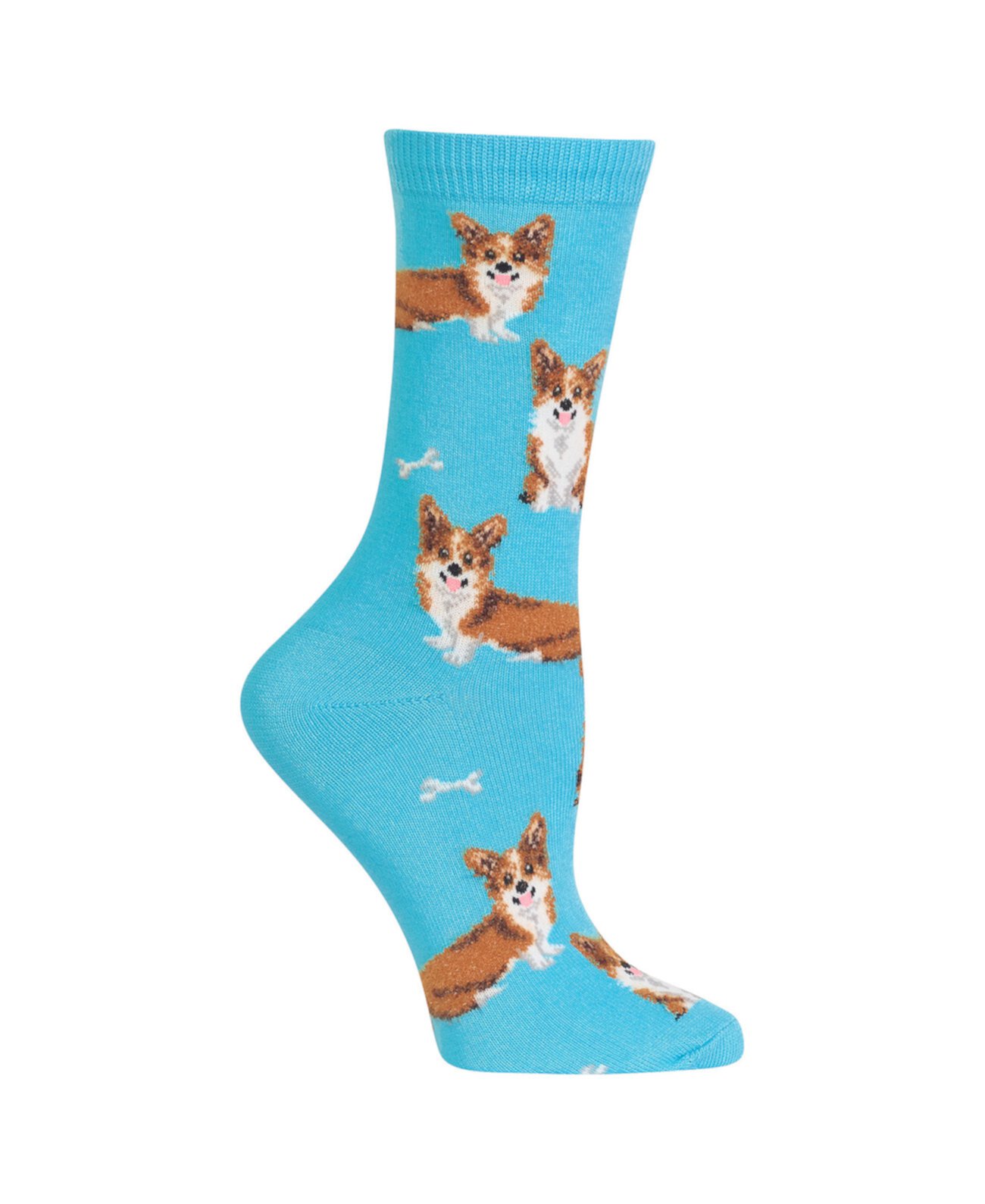 Women's Corgi Print Fashion Crew Socks Hot Sox