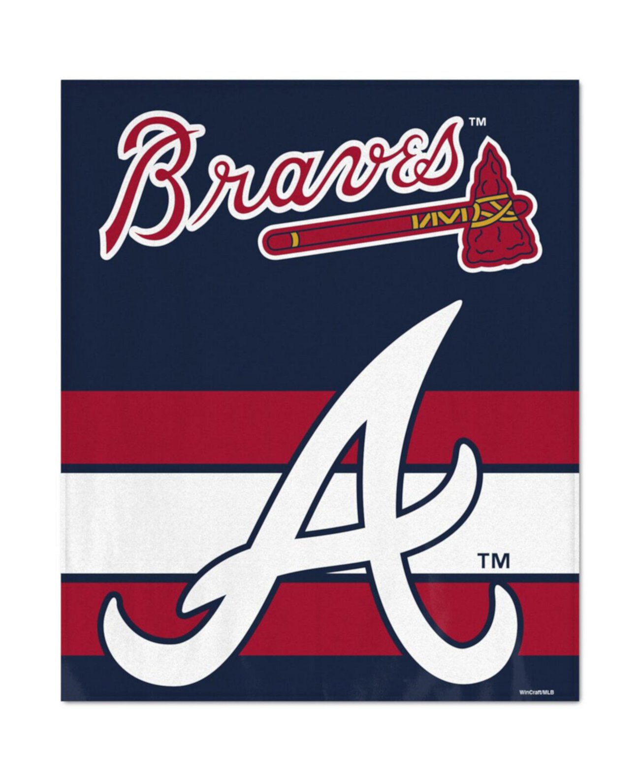 Atlanta Braves Ultra Plush 50" x 60" Throw Blanket Wincraft