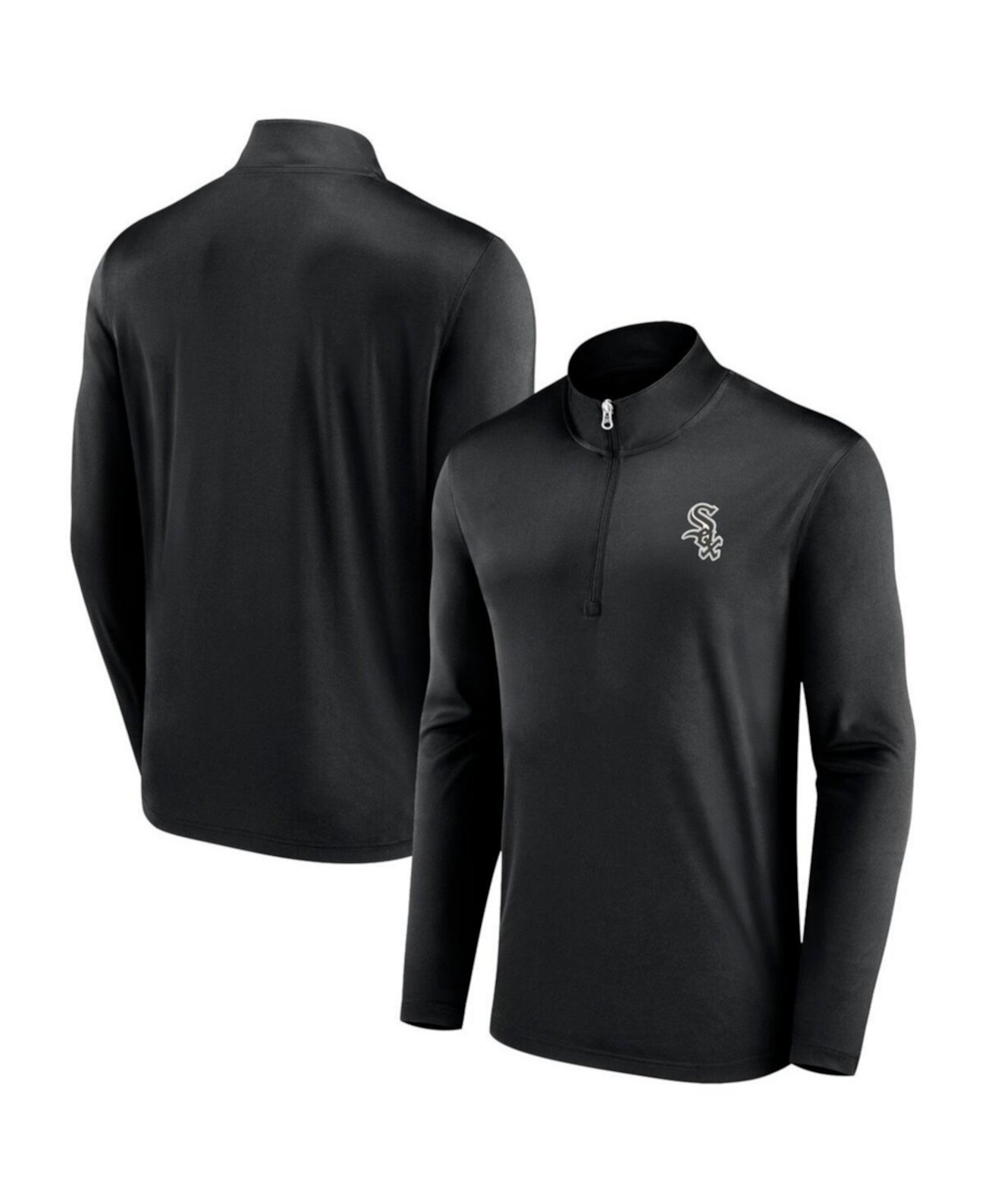 Men's Fanatics Black Chicago White Sox Underdog Mindset Quarter-Zip Jacket Majestic