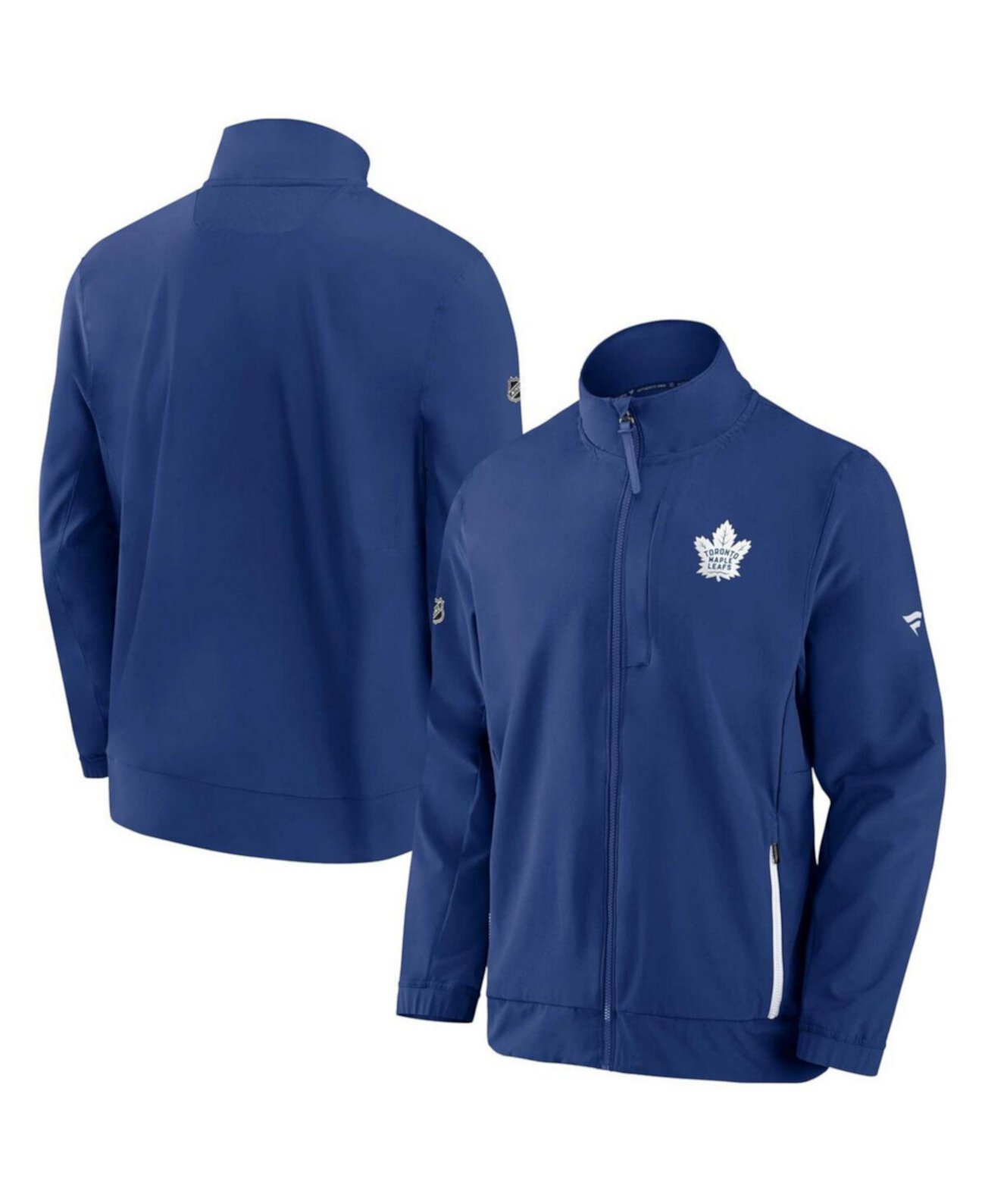 Men's Blue Toronto Maple Leafs Authentic Pro Rink Coaches Full-Zip Jacket Fanatics