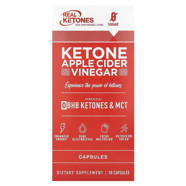 Ketone Apple Cider Vinegar, 30 Capsules Real Ketones