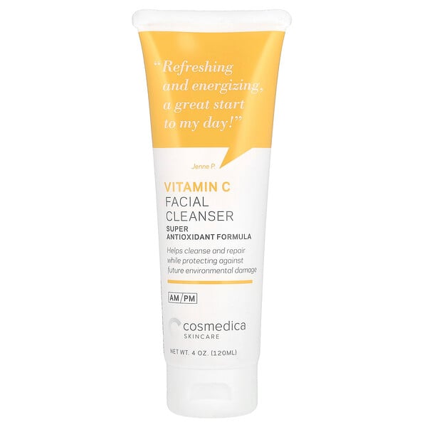 Vitamin C Facial Cleanser, Super Antioxidant Formula, 4 oz (120 ml) Cosmedica Skincare