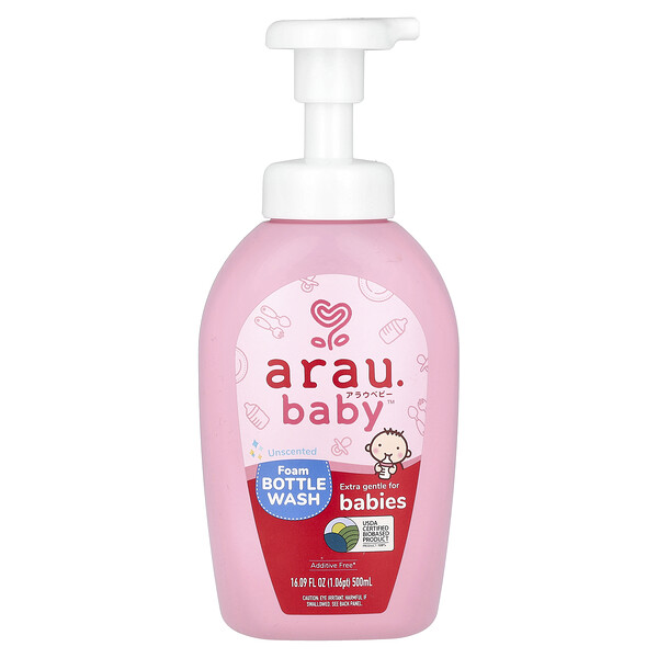 Foam Bottle Wash, Unscented , 16.09 fl oz (500 ml) Arau.baby
