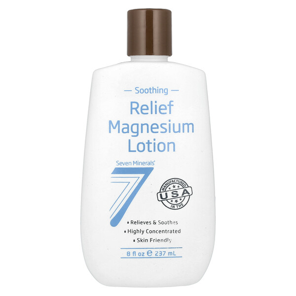 Soothing Relief Magnesium Lotion, 8 fl oz (237 ml) Seven Minerals