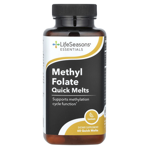 Methyl Folate Quick Melts, Lemon, 60 Quick Melts LifeSeasons