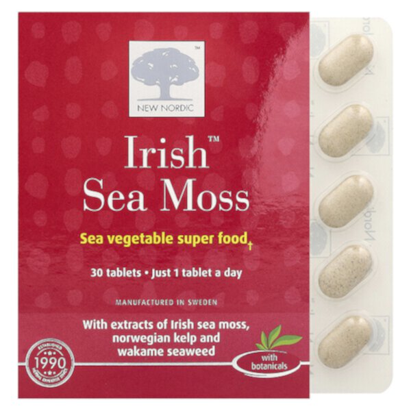 Irish Sea Moss, 30 Tablets New Nordic