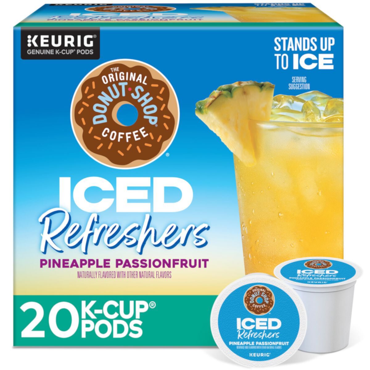 The Original Donut Shop® Coffee Iced Refreshers Pineapple Passionfruit, Keurig® K-Cup® Pods, 20 Count KEURIG