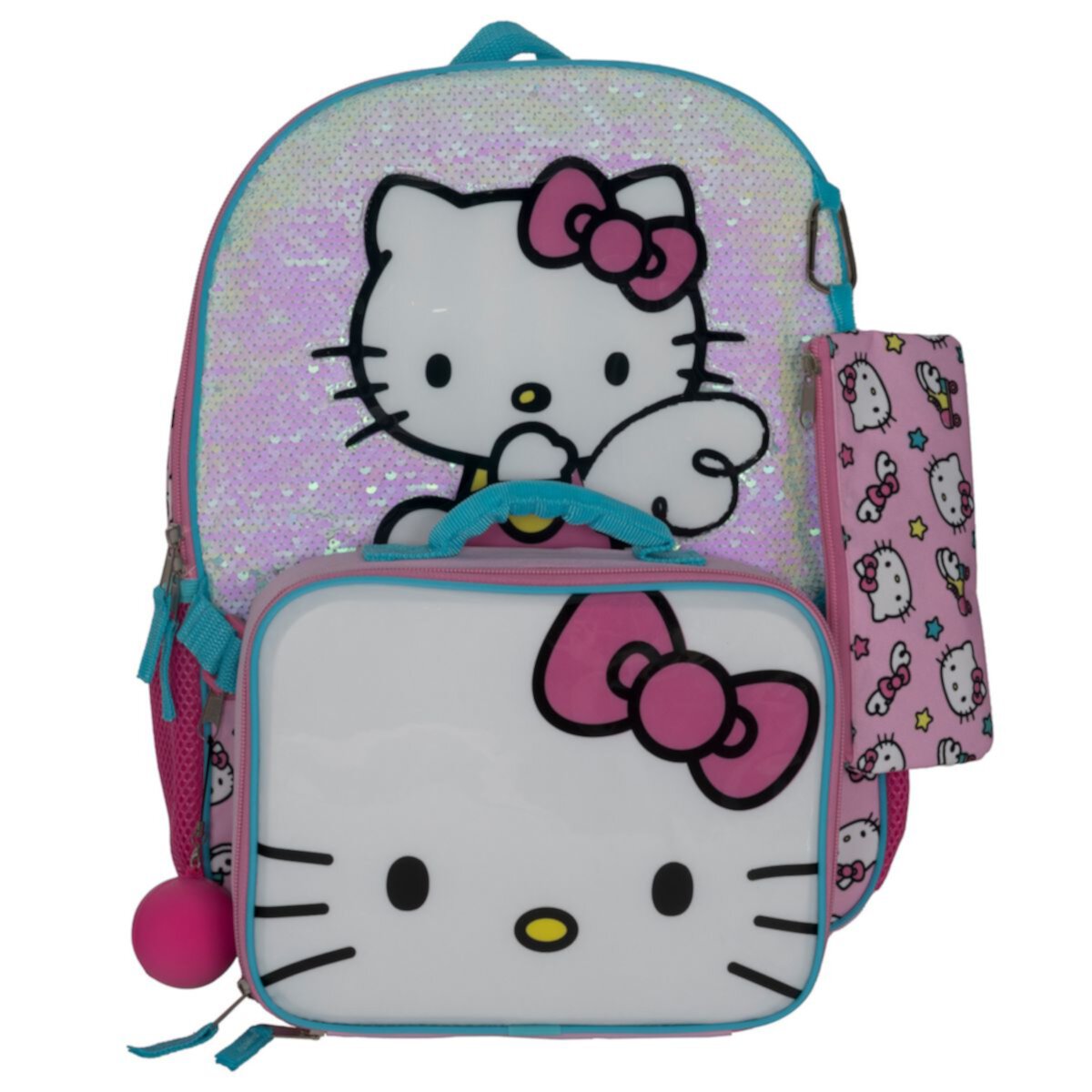 Hello Kitty 5 pc Backpack Set Licensed Character