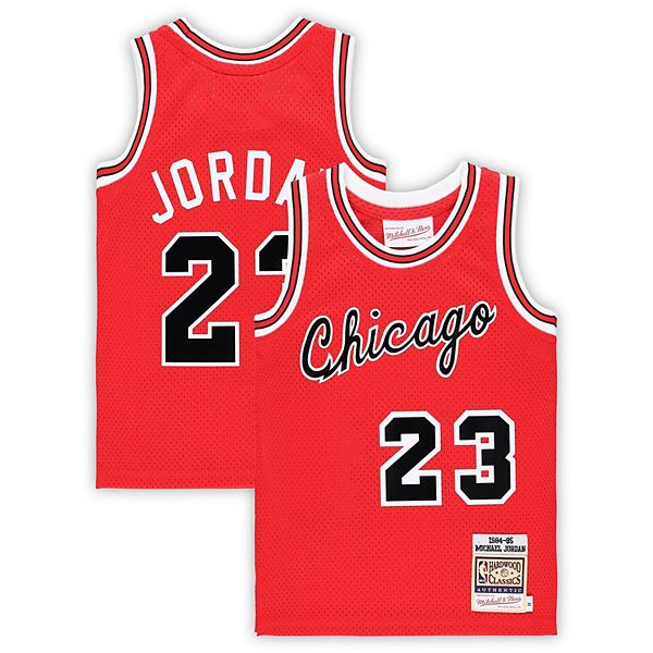 Детская Футболка Mitchell & Ness Michael Jordan Красная Chicago Bulls Hardwood Classics 1984/85 Authentic Swingman Mitchell & Ness