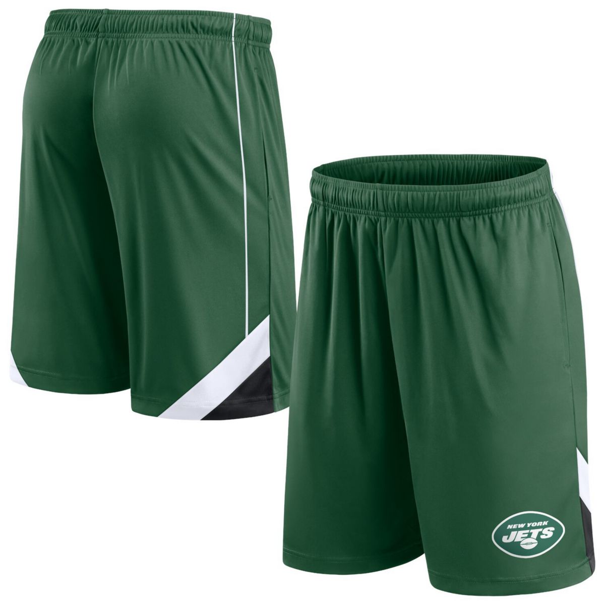 Мужские Спортивные шорты Fanatics Зеленые New York Jets Interlock Fanatics