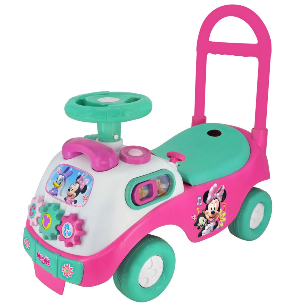 Disney's Minnie Mouse Toddler My First Activity Ride-On Foot-to-Floor Vehicle with Interactive Piano Keys Dashboard by Kiddieland Kiddieland
