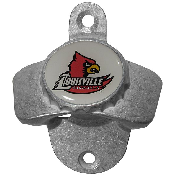 Настенный открыватель для бутылок Louisville Cardinals, цинковый сплав, 7 см x 24,7 см x 7 см Siskiyou