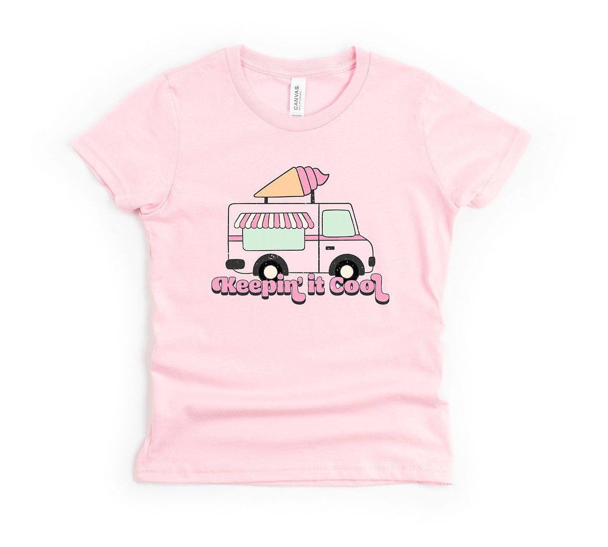Футболка The Juniper Shop Для девочек Keepin' It Cool Truck Toddler Short Sleeve Graphic Tee The Juniper Shop