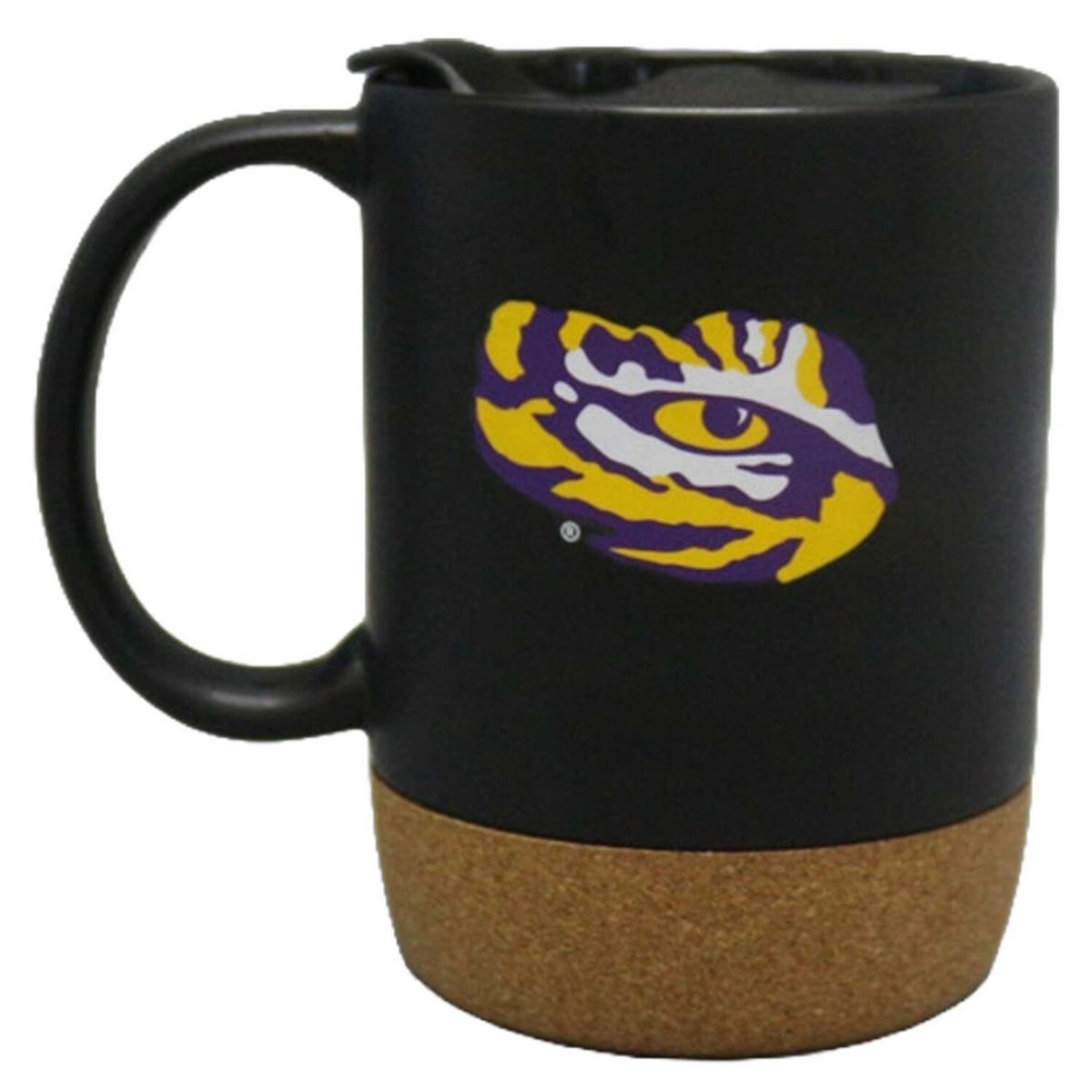 The Memory Company LSU Tigers 14oz. Cork Bottom Mug with Lid The Memory Company