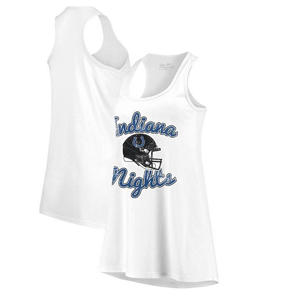 Женская майка без рукавов Indianapolis Colts Indiana Nights из 100% хлопка от Majestic Majestic