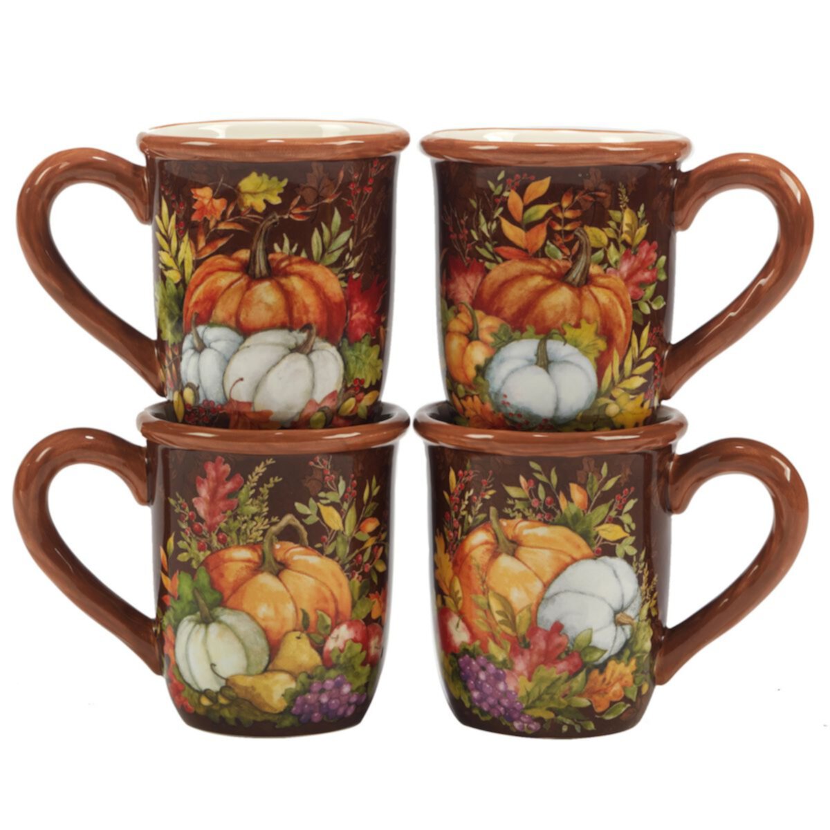 Certified International Harvest Blessings 4-piece Mug Set Certified International