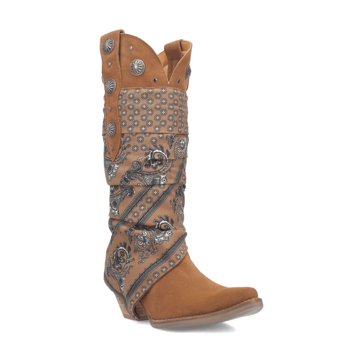 Dingo Women's Rhapsody Bandana Wrapped Leather Cowboy Boots Dingo