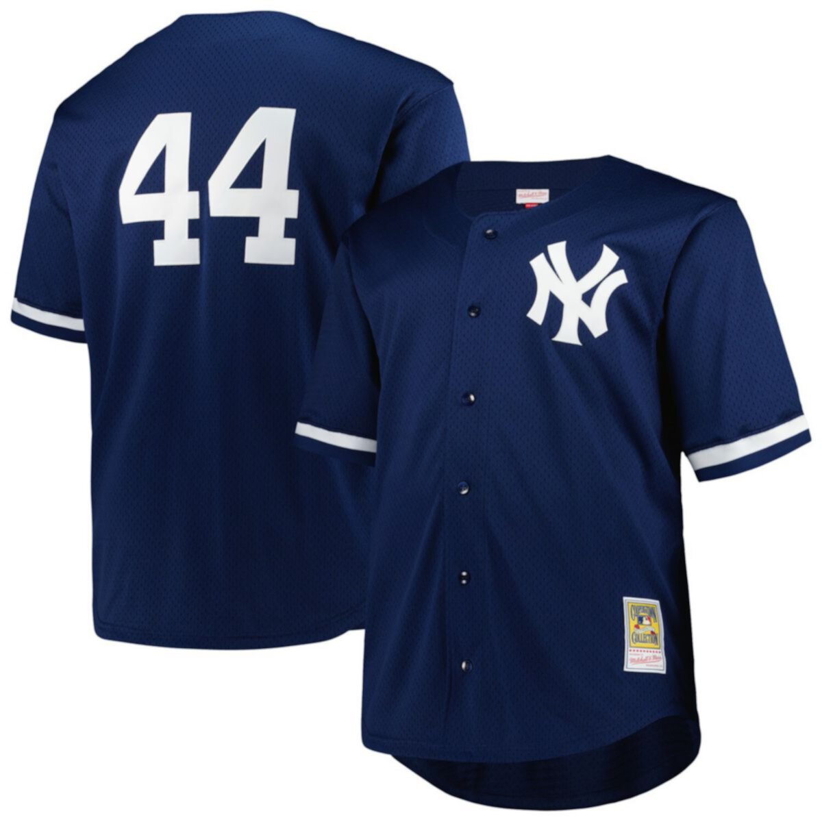 Мужская Футболка Mitchell & Ness Reggie Jackson Navy New York Yankees Big & Tall Cooperstown Collection Mitchell & Ness