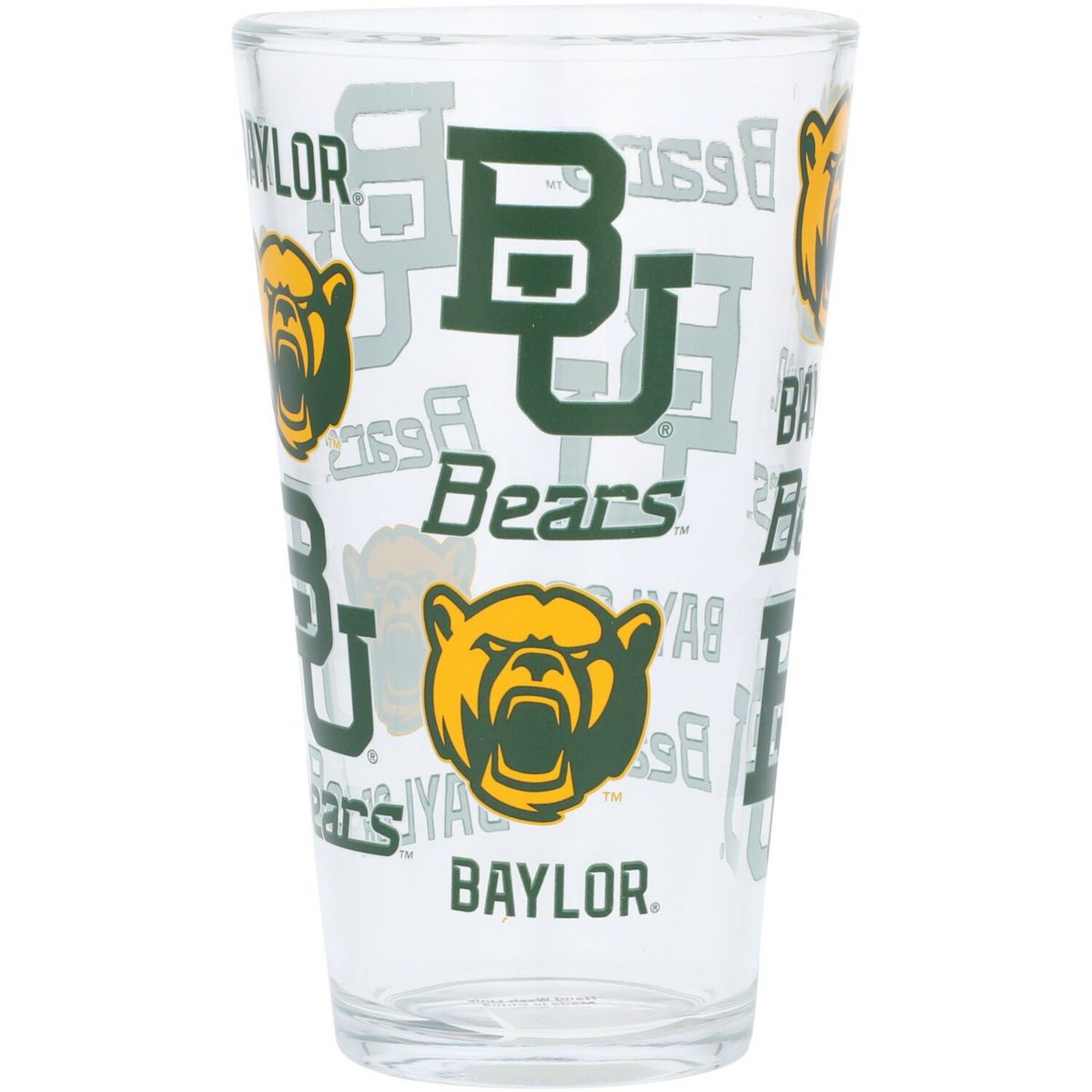 Baylor Bears 16oz. Allover Print Pint Glass Unbranded