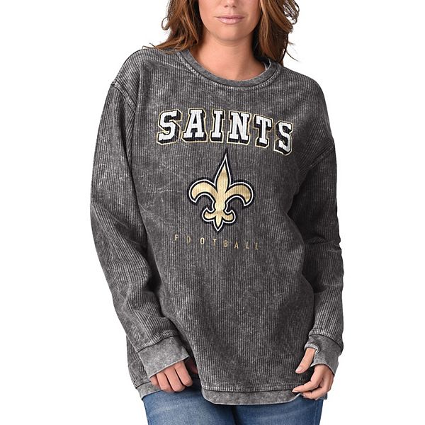 Женская Толстовка G-III 4Her by Carl Banks Черная New Orleans Saints Comfy Cord In The Style