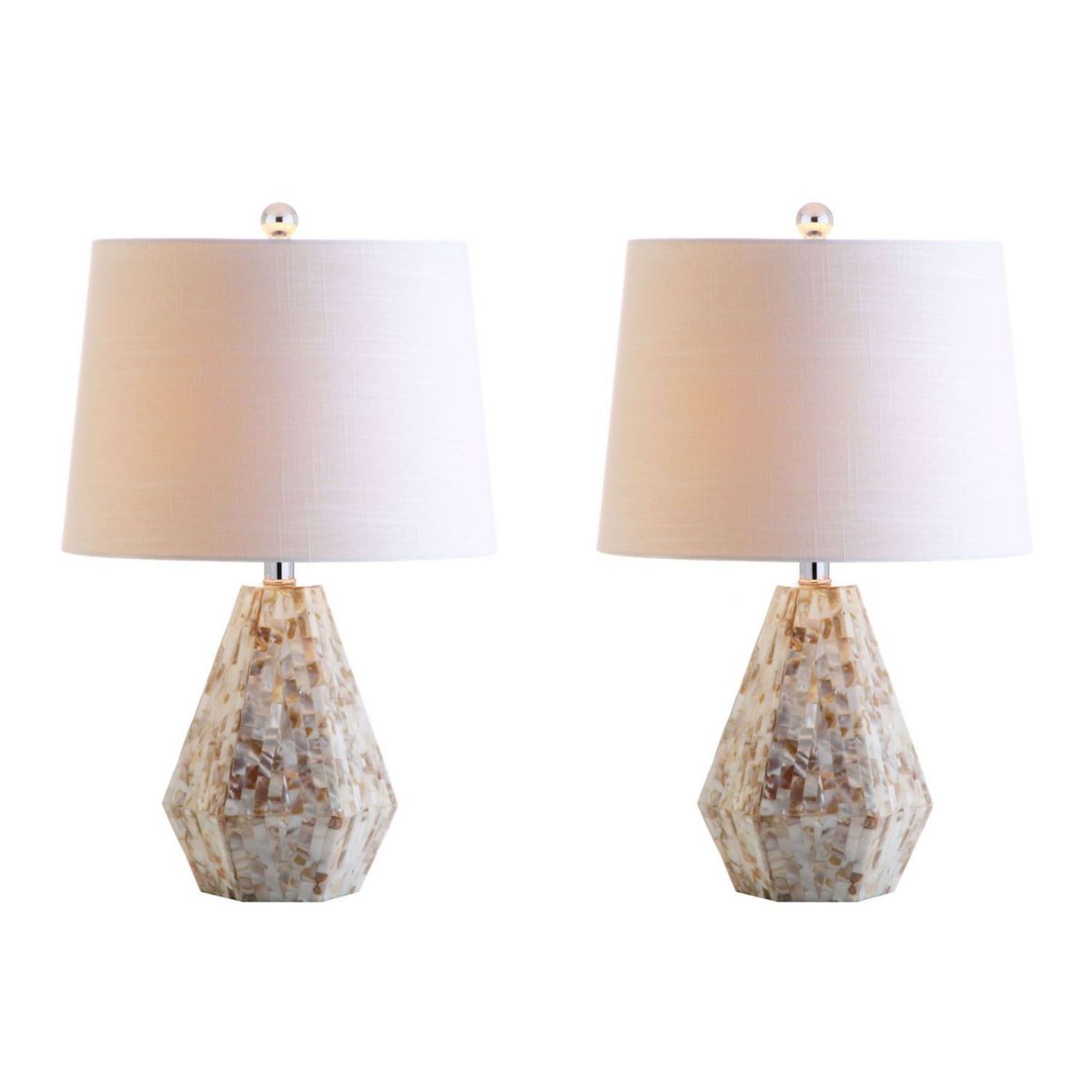 Isabella Seashell Led Table Lamp (set Of 2) Jonathan Y Designs