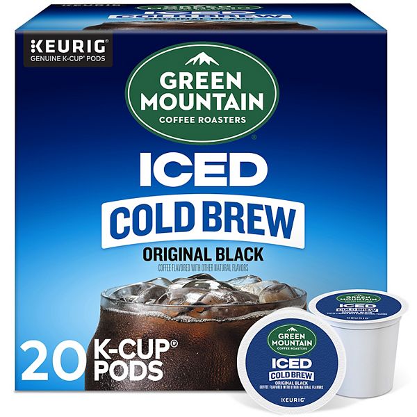 Кофе Cold Brew Iced Black в капсулах, средняя обжарка, 100% арабика, 20 штук Keurig