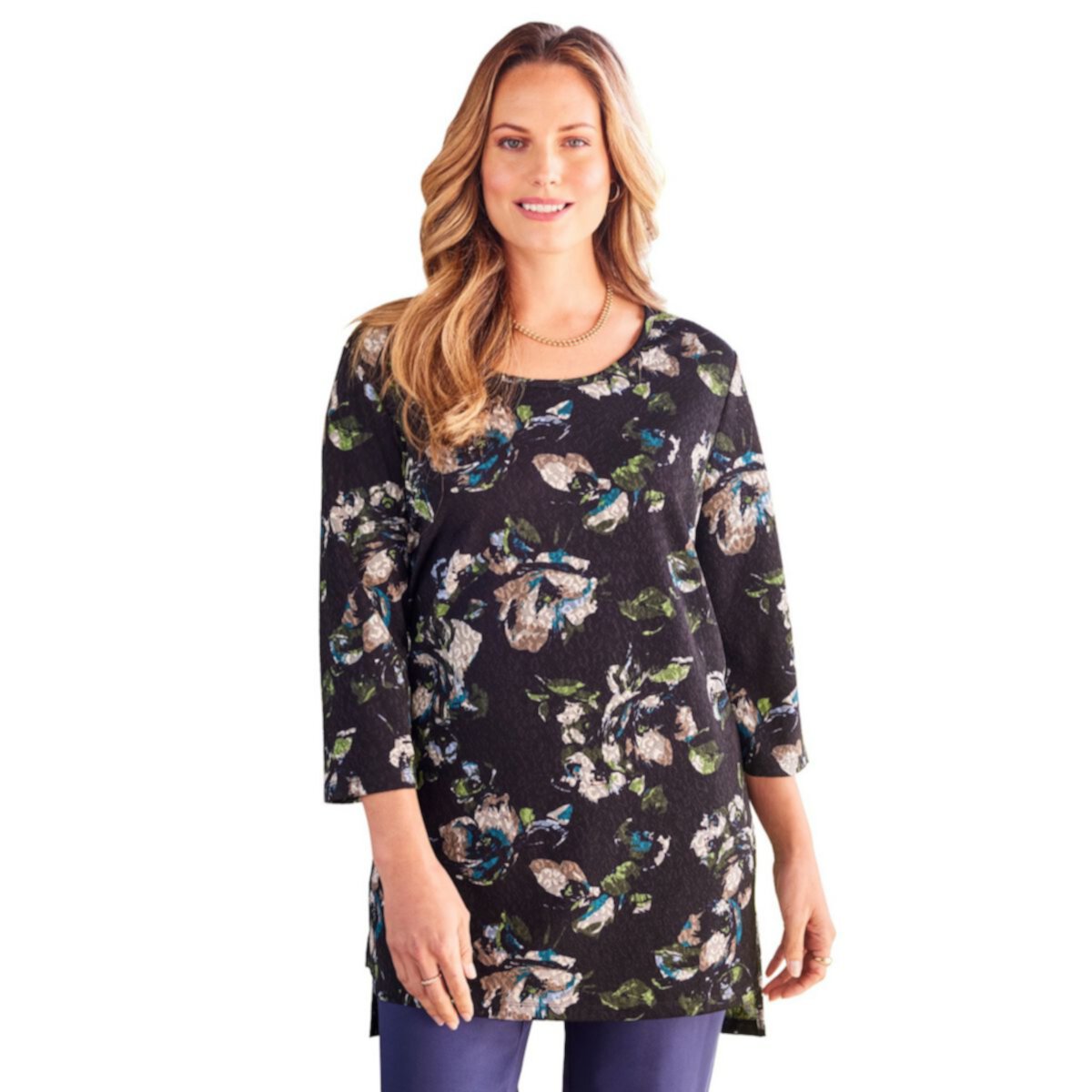 Catherines Women's Plus Size Scoopneck High-low Tunic Catherines