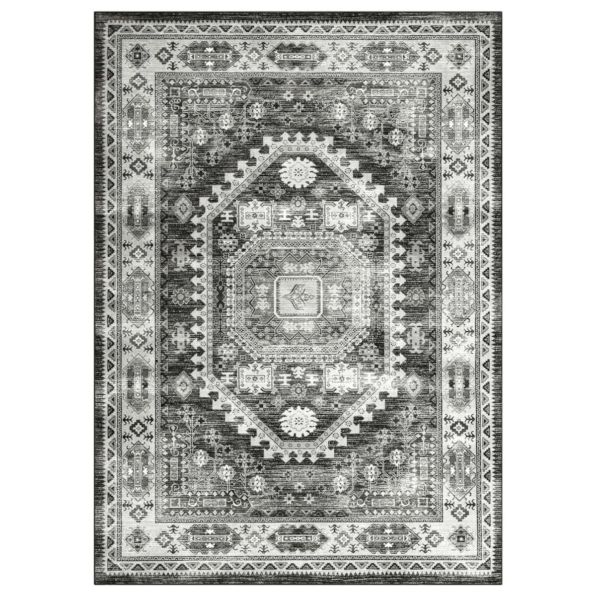 Glowsol Modern Abstract Area Rug Living Room Geometric Rug Non-slip Carpet GlowSol