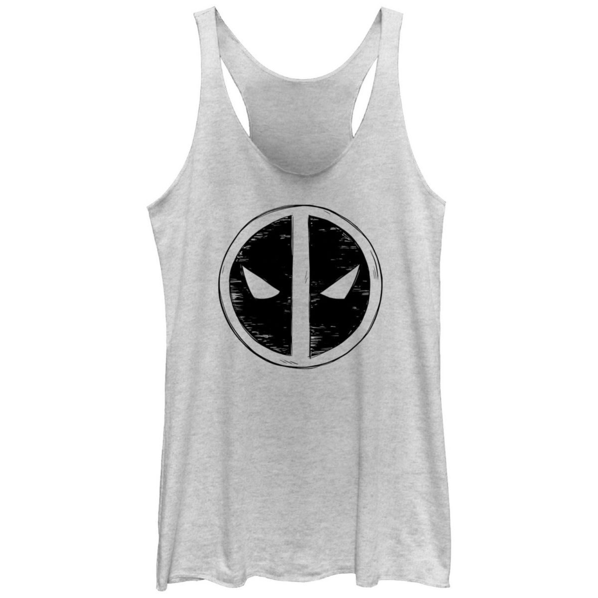 Juniors' Marvel Deadpool And Wolverine Emblem Sketch Graphic Racerback Tank Top Marvel