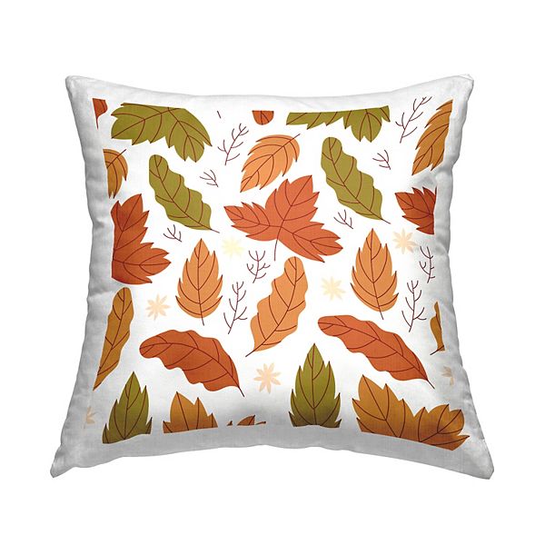 Stupell Home Decor Autumn Foliage Leaves Nature Botanical Pattern Throw Pillow Stupell Home Decor