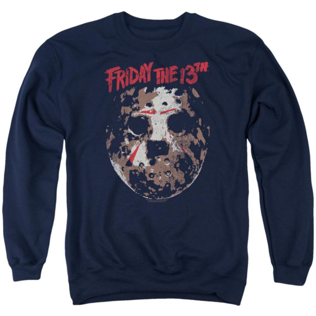 Friday The 13th Rough Mask Adult Crewneck Sweatshirt Licensed Character