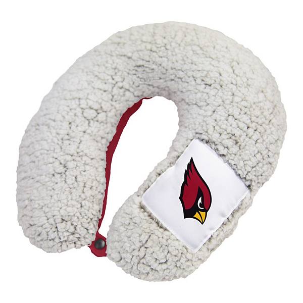 Мягкая шерпа-подушка на шею Arizona Cardinals с застежкой и съемным чехлом, 35 см Logo Brand