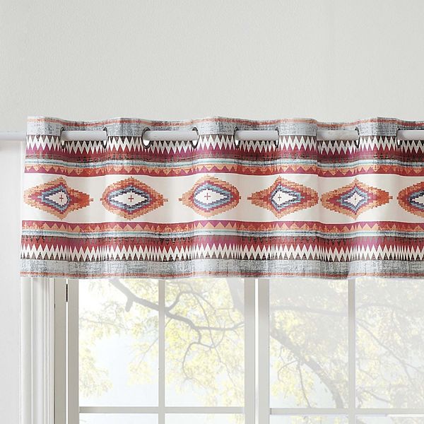 Greenland Home Kiva Western Boho Grommet Style Window Valance, 84 W x 16 L Greenland Home Fashions