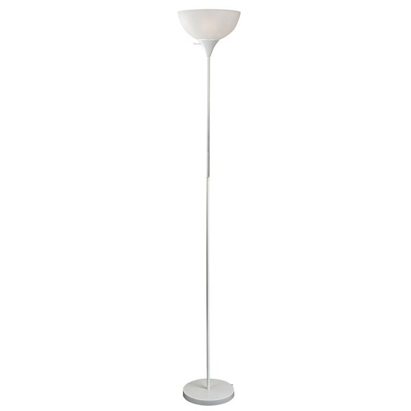 Silver Pole Floor Lamp Torchiere Lightaccents