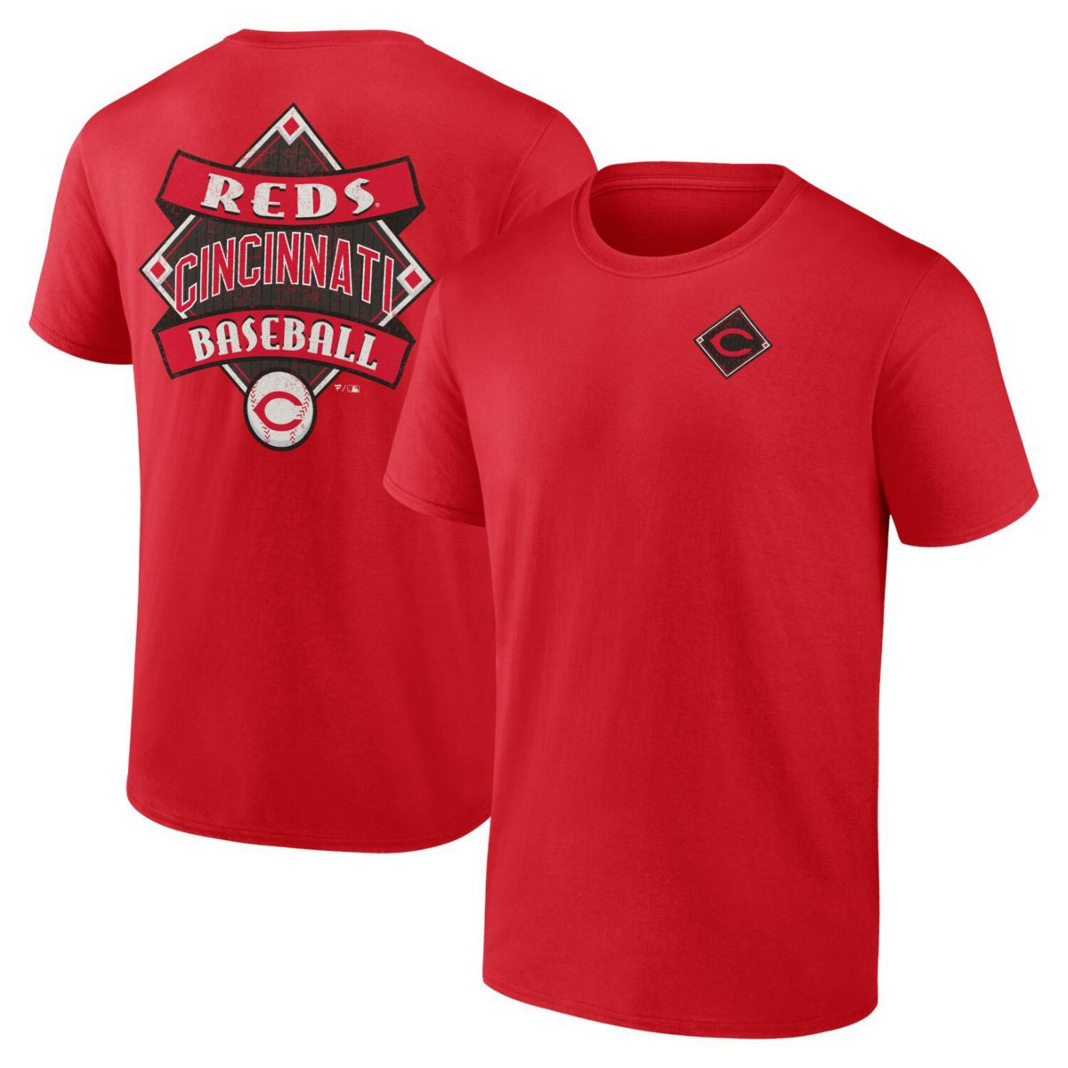 Men's Profile Red Cincinnati Reds Big & Tall Field Play T-Shirt Profile