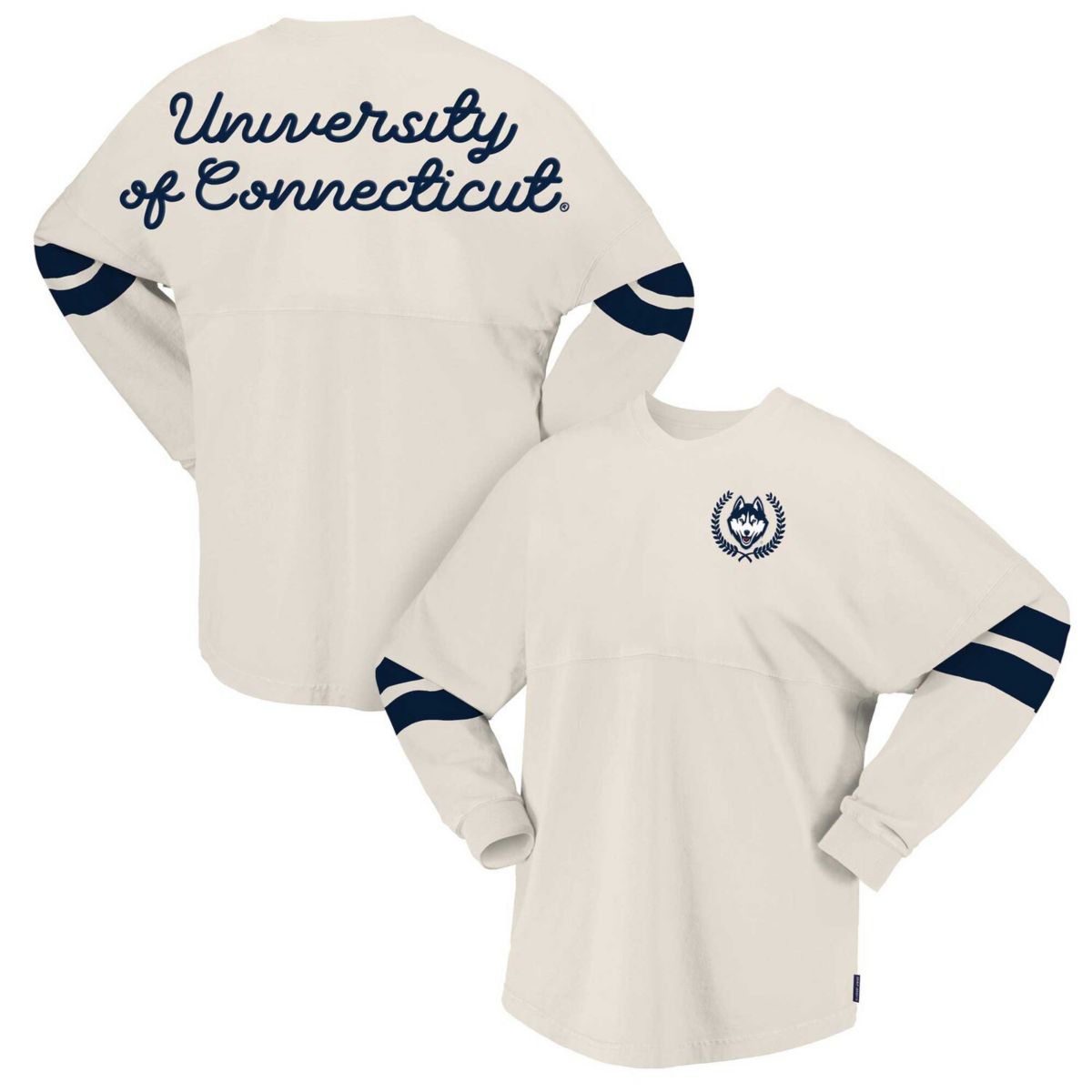 Женская Футболка Spirit Jersey Cream UConn Huskies Oversized Spirit Jersey