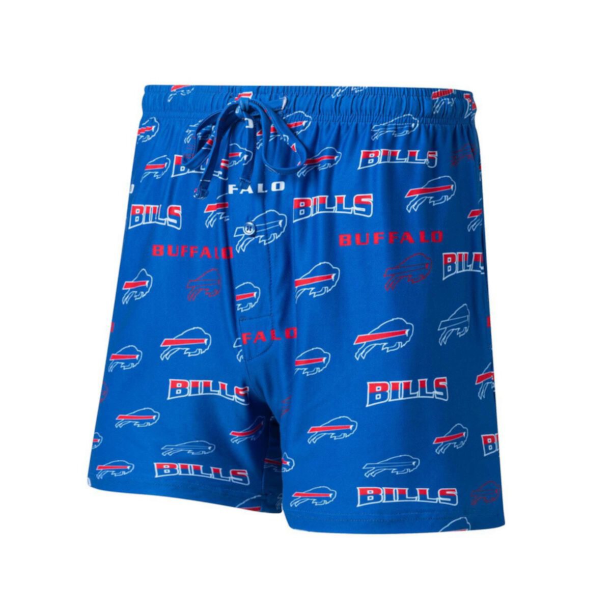 Мужские трикотажные шорты с принтом Buffalo Bills от Concepts Sport, 92% полиэстер Unbranded