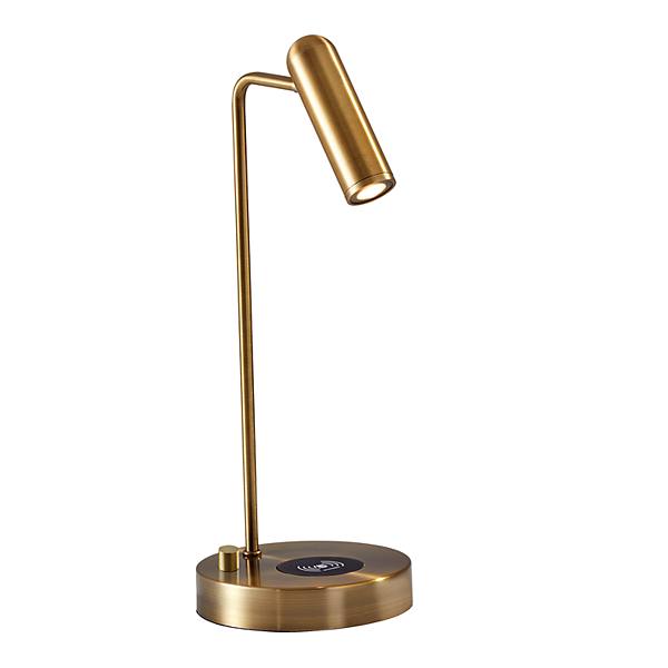 Adesso Kaye Wireless Charging LED Desk Lamp Adesso