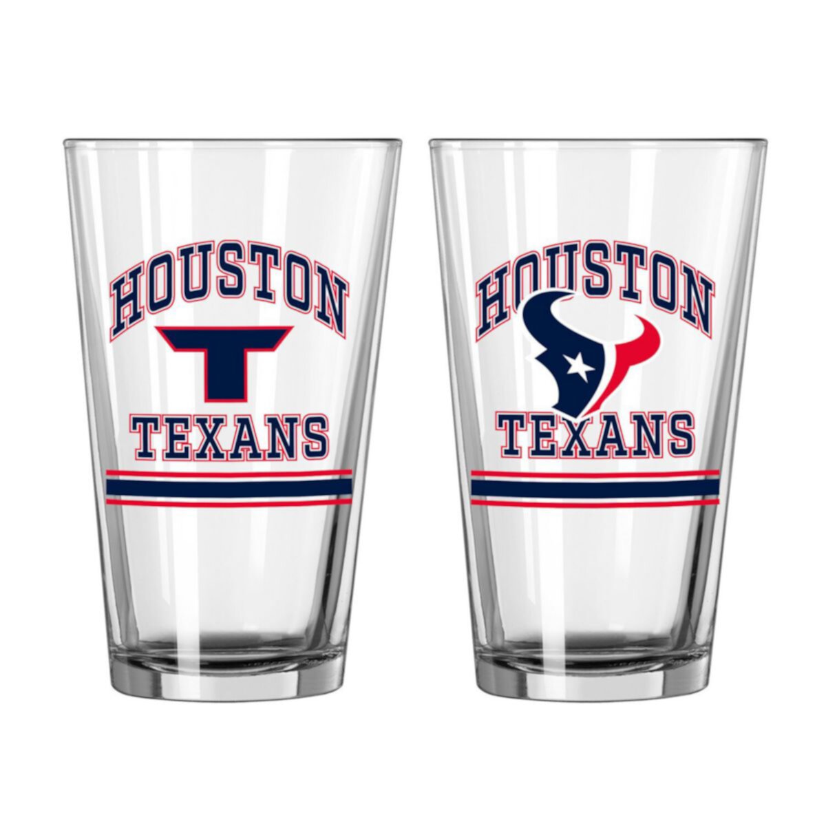 Houston Texans 16oz. Pint Glass Two Pack Logo Brand