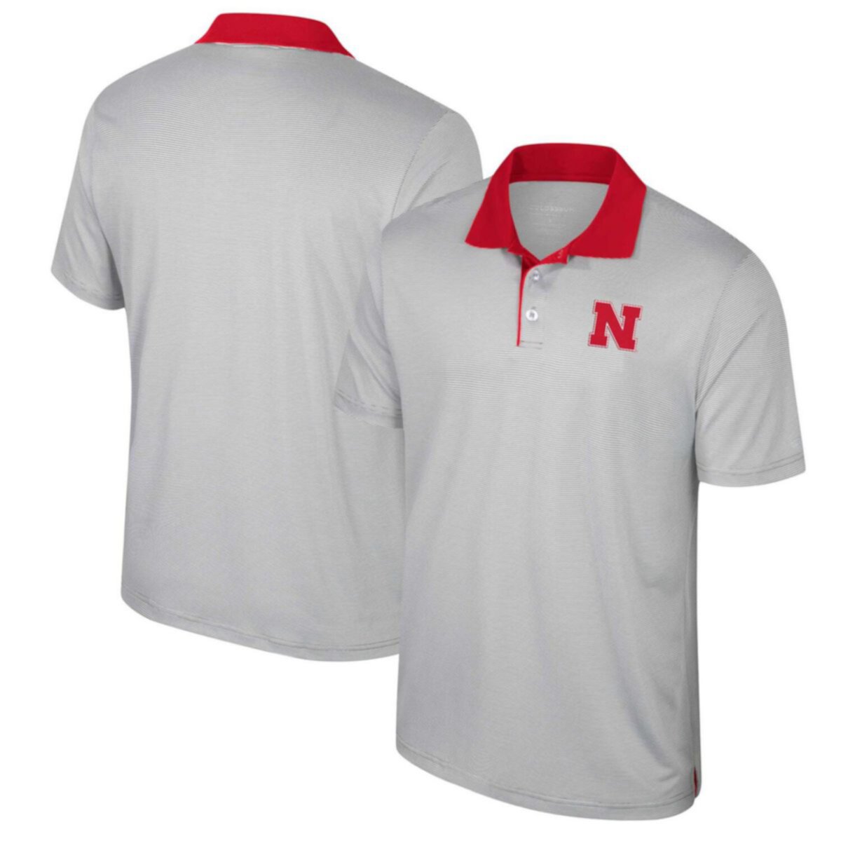 Мужская Футболка Colosseum Nebraska Huskers Big & Tall Tuck Striped Colosseum