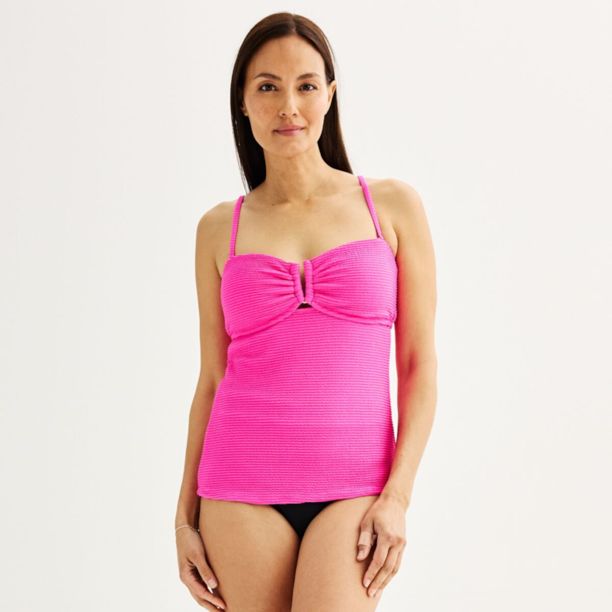 Женский Топ для плавания Freshwater Pucker Up U-Wire Bandeau Tankini Freshwater