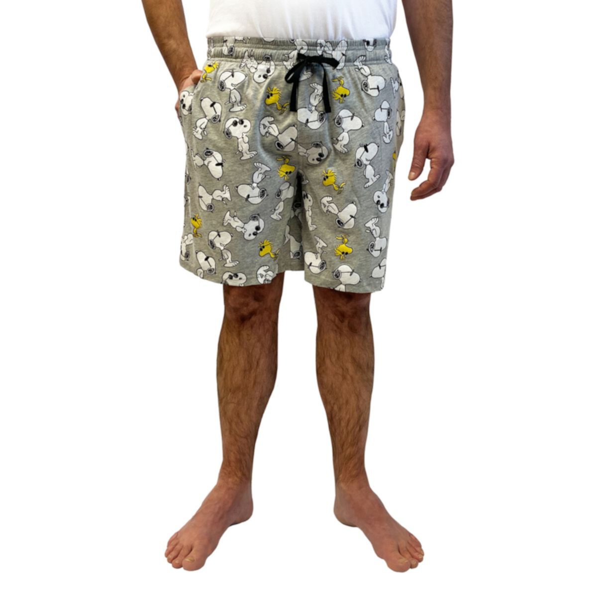 Men's Peanuts Snoopy & Woodstock Shades Toss Pajama Shorts Licensed Character