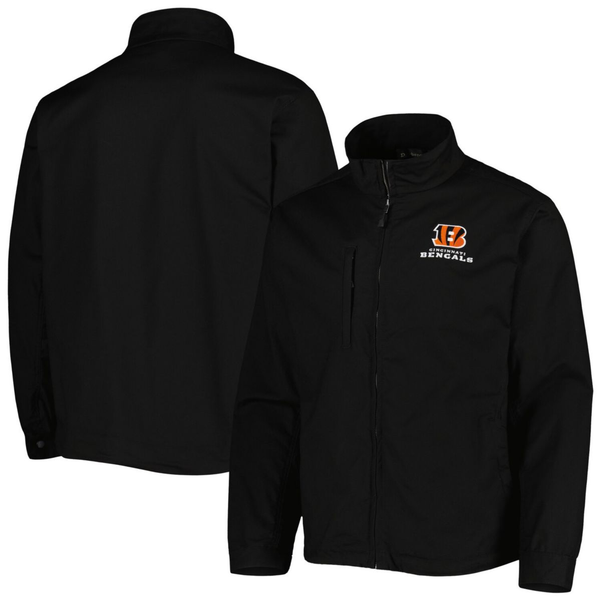 Мужская Куртка Dunbrooke Cincinnati Bengals Journey Workwear Tri-Blend с Полной Молнией Unbranded